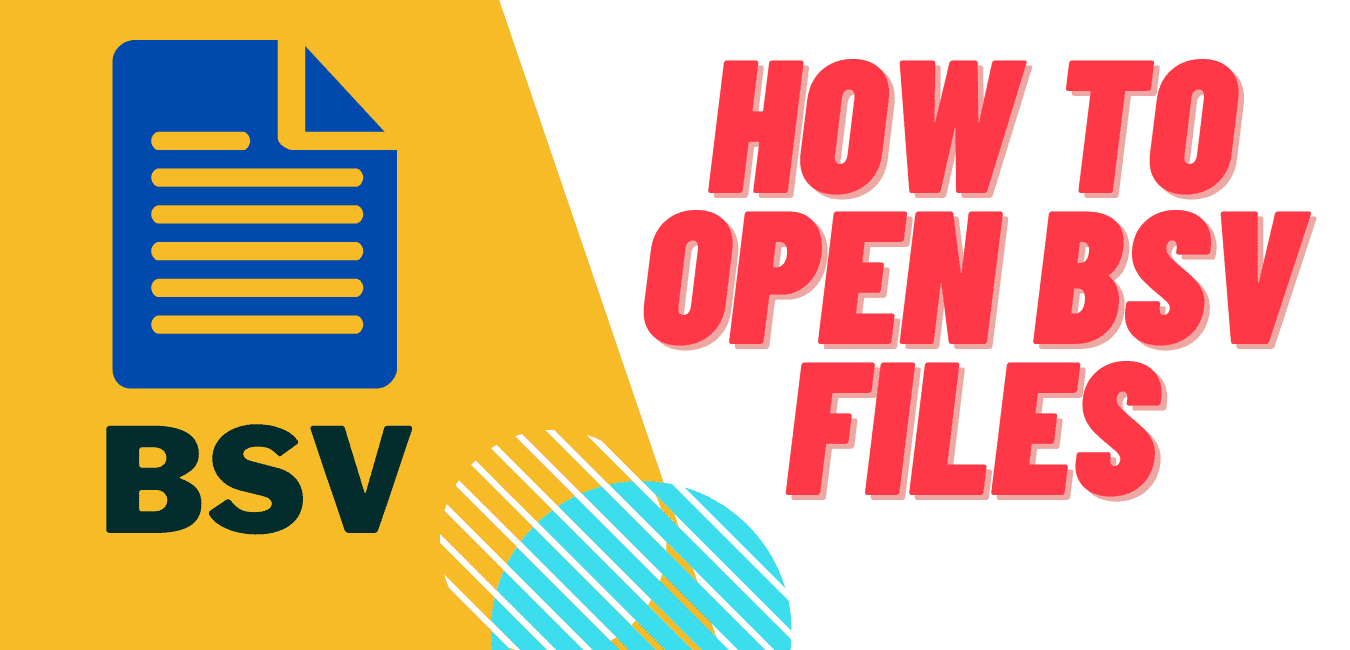 how to open bsv files