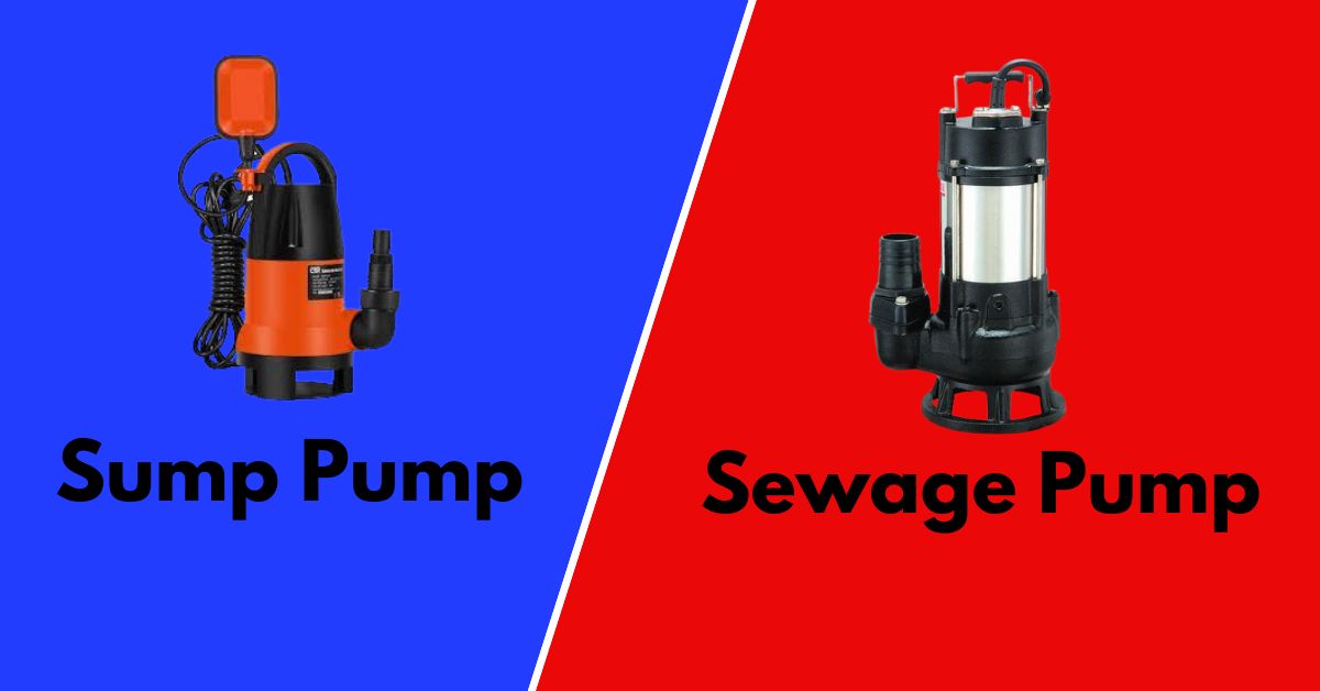 Difference Between The Sump Pump and Sewage Pump