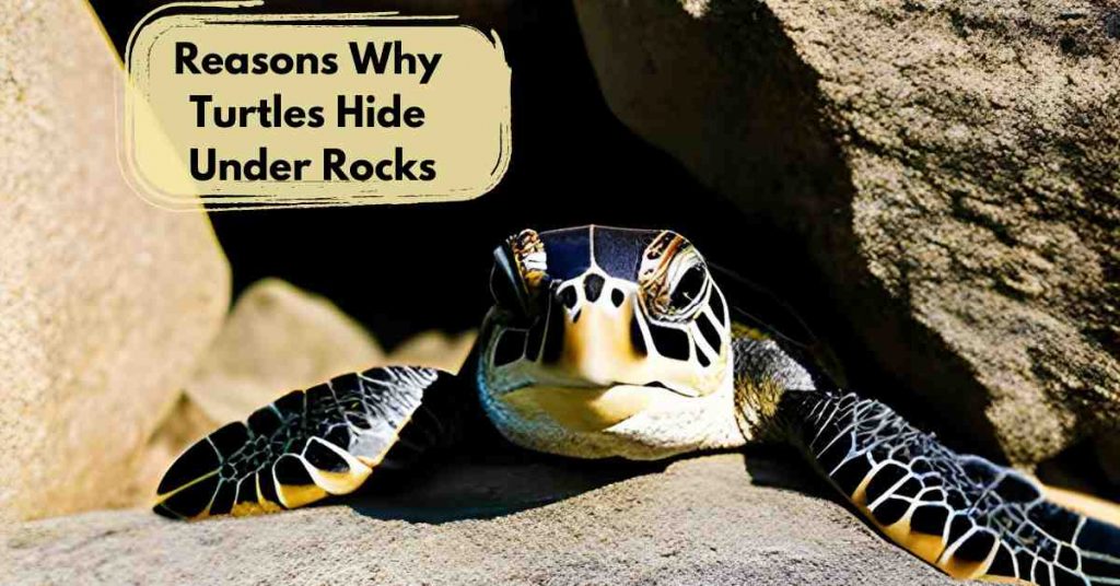 Why is my Turtle hiding under rocks?