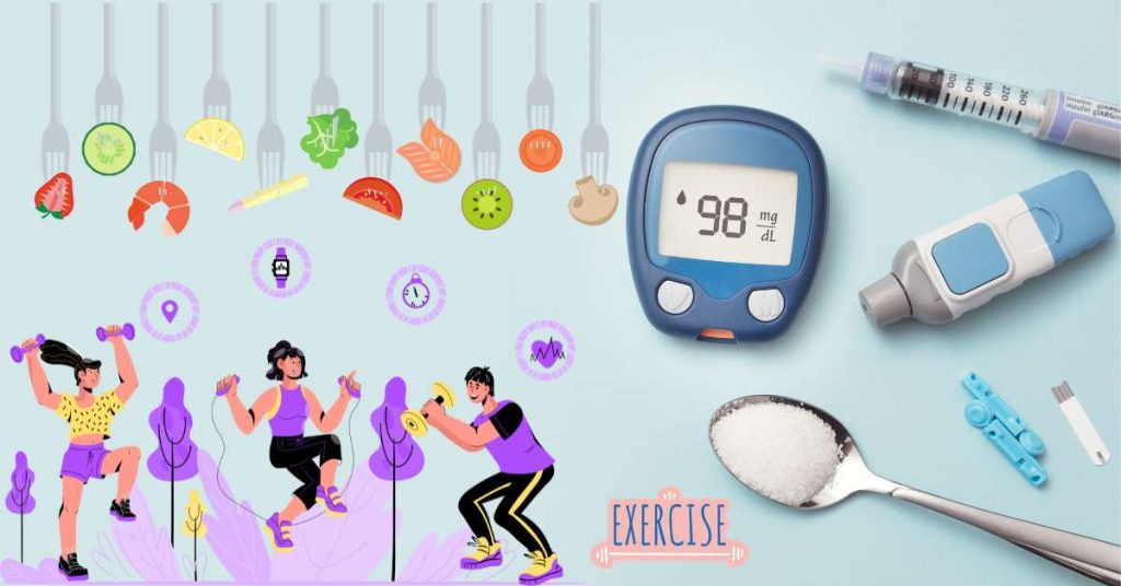 How can I manage my diabetes with diet and exercise?